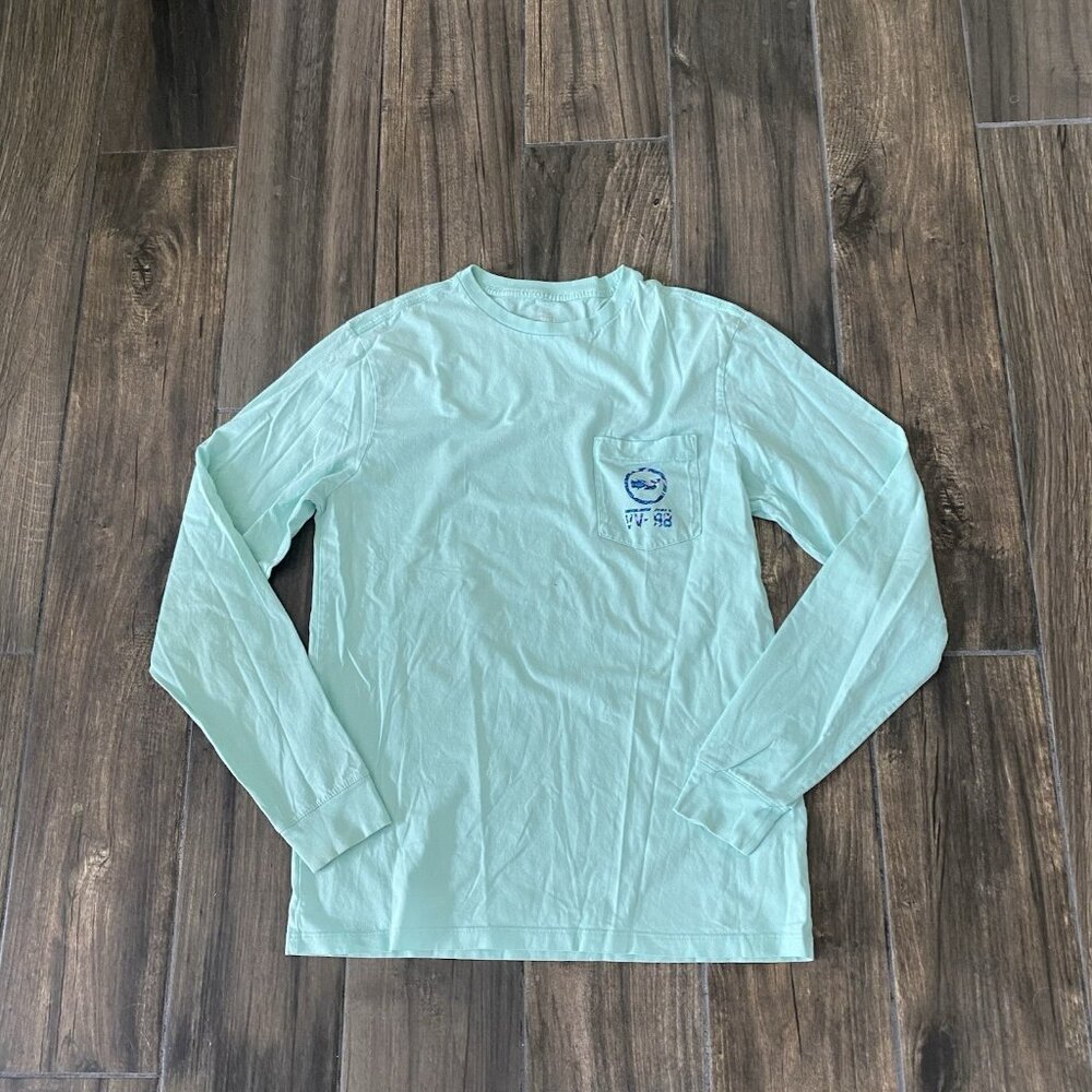 vineyard vines Teal Long Sleeve Tshirt XS (093)